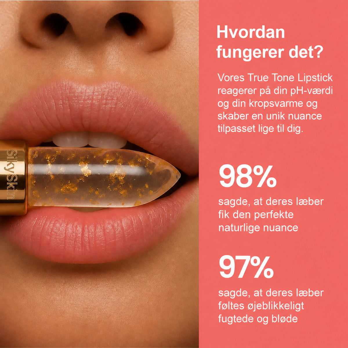 SilkyLips – Perfekt Nuance, Uden Tørre Læber